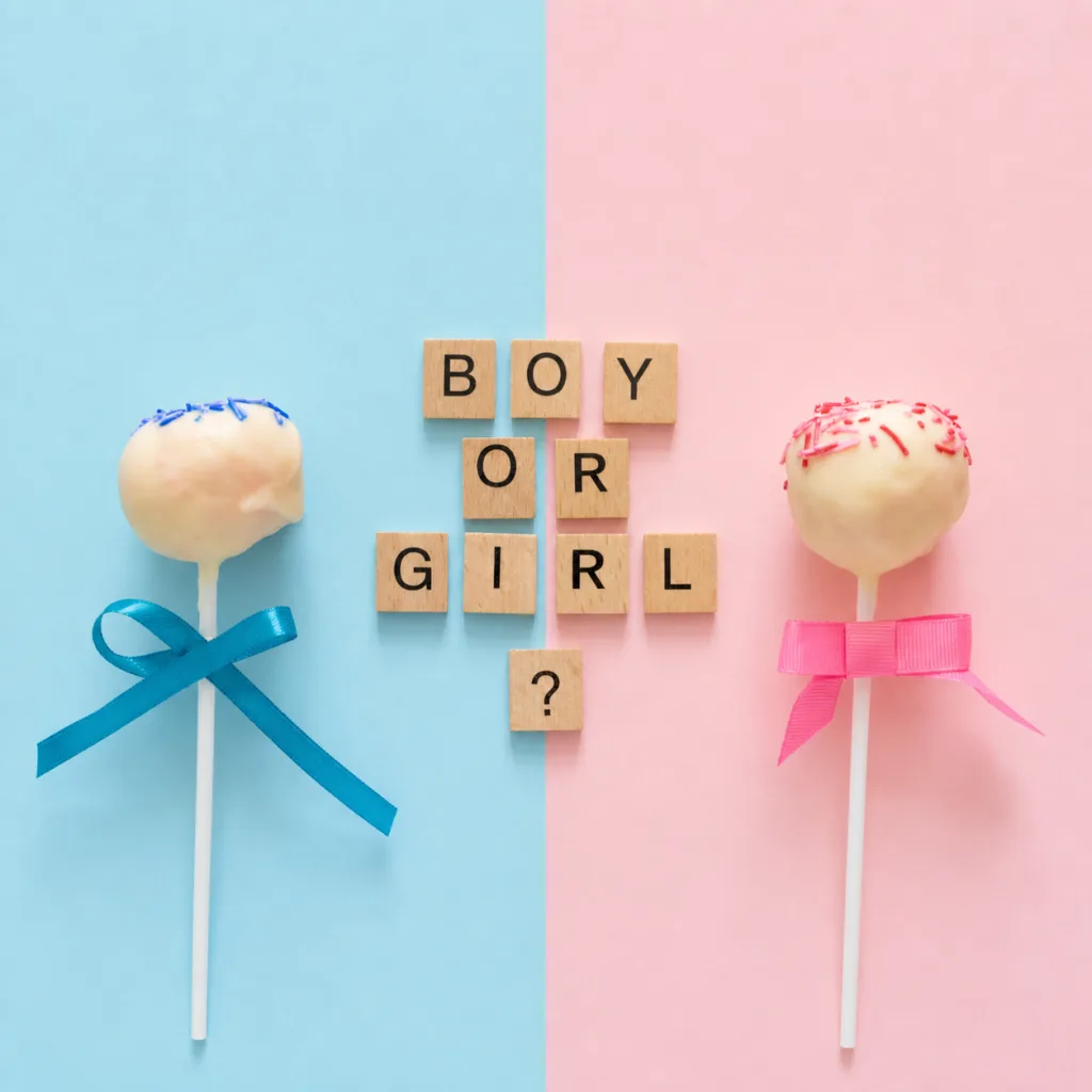 Gender reveal cake